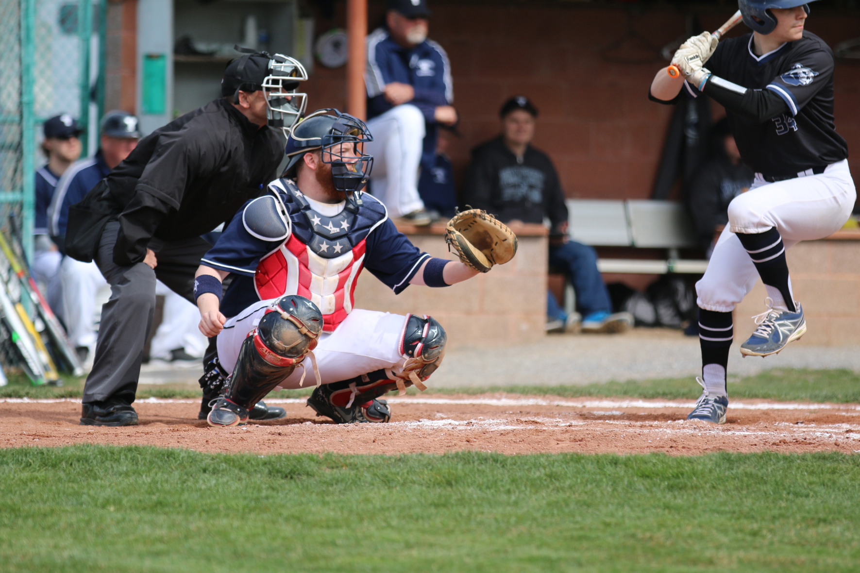 Catcher Brady Lefever prepares to receive the ball during Friday’s home game.

Photo credit: Lawrence J. Spady