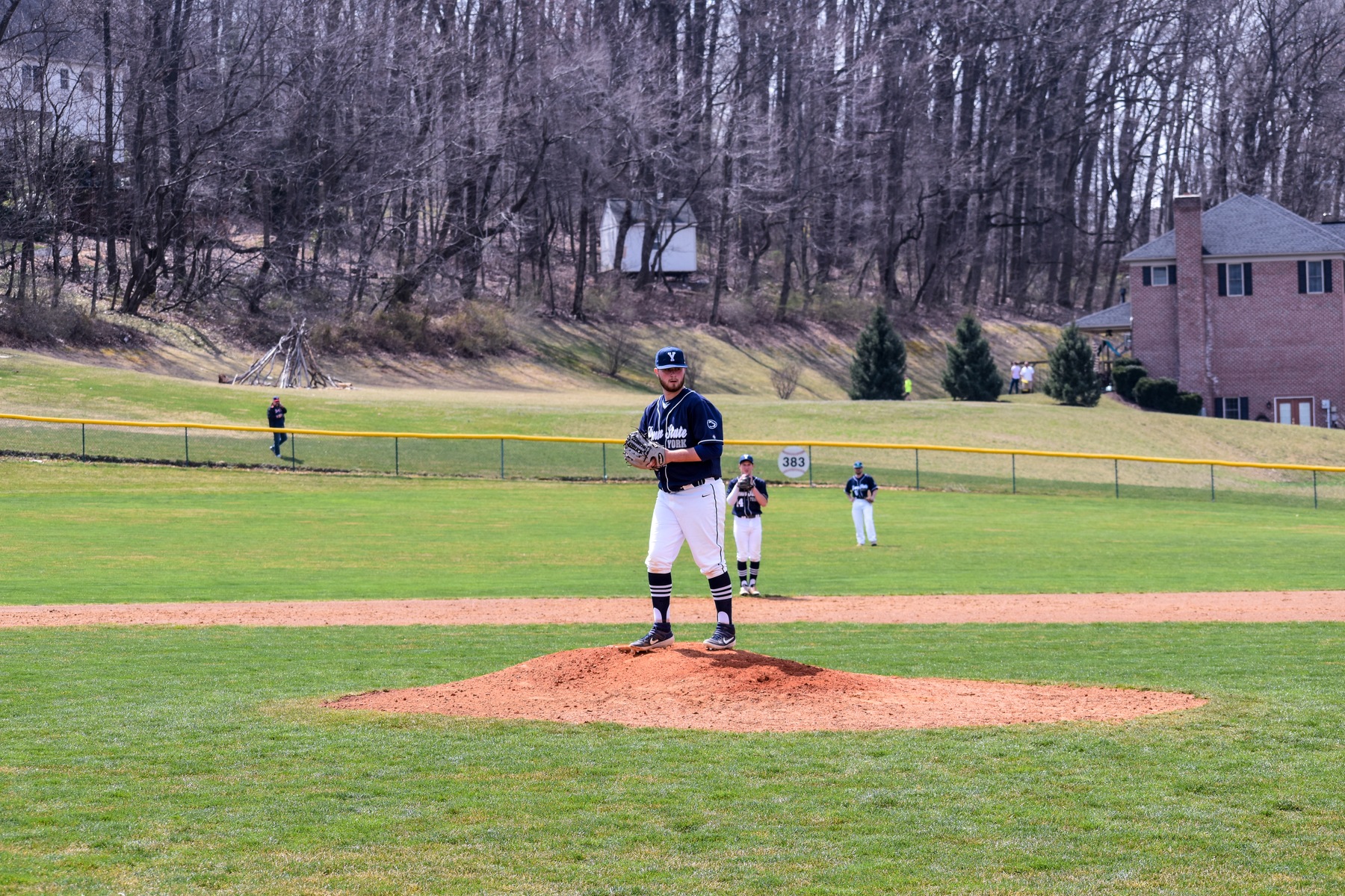 Brendon Delridge pitched a complete game for Penn State York in the 13-3 victory.